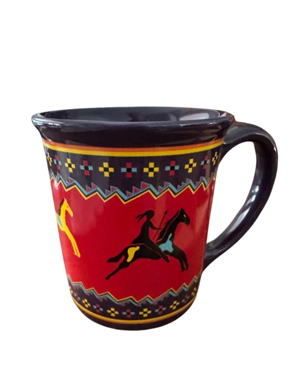 Pendleton Woolen Mills Southwestern Horse Mug Stoneware Coffee Cup
